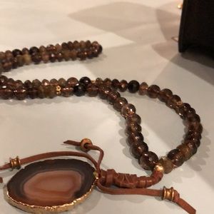 Boho Agate Necklace great sparkle!